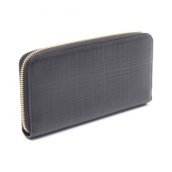 LOEWE Anagram Round Long Wallet, Leather, Women's,
